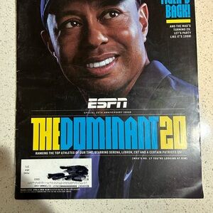 ESPN The Dominant 20 Magazine Cover Tiger Woods